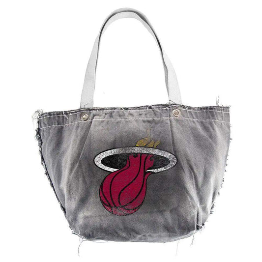  Miami Heat Vintage Tote Bag Cotton Canvas Hand Distressed -  ToylandEU™