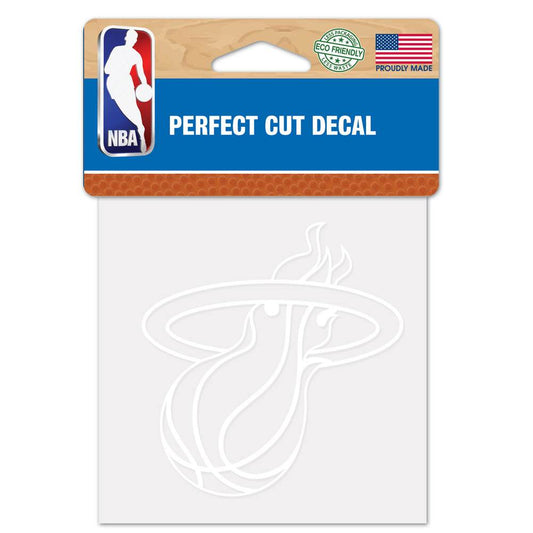 Miami Heat White 4x4 Decal Perfect Cut Outdoor Vinyl - ToylandEU