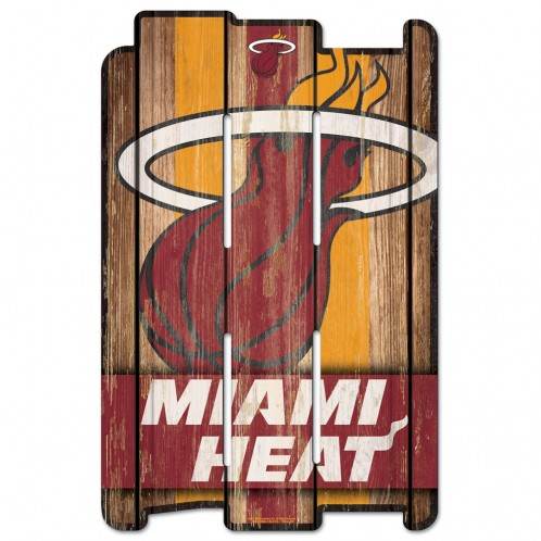 Miami Heat Wood Fence Sign 11x17 Special Order Made In USA - ToylandEU