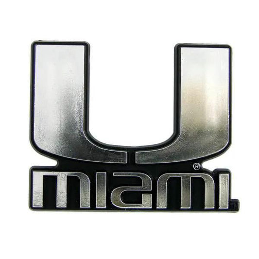  Miami Hurricanes Auto Emblem - Silver -  ToylandEU™