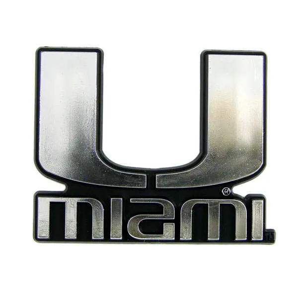 Miami Hurricanes Auto Emblem - Silver - ToylandEU