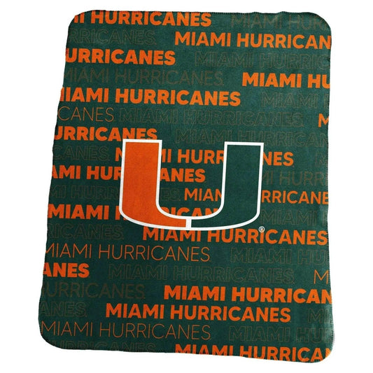  Miami Hurricanes Blanket 50x60 Fleece Throw Classic -  ToylandEU™