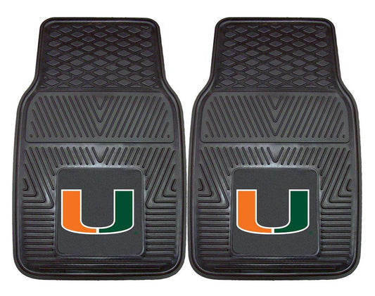 Miami Hurricanes Car Mats Heavy Duty Vinyl Universal - ToylandEU
