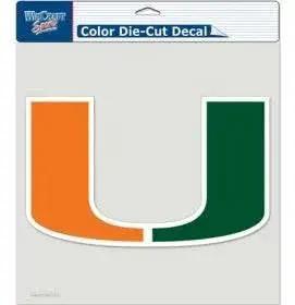  Miami Hurricanes Decal 8x8 Die Cut Color -  ToylandEU™