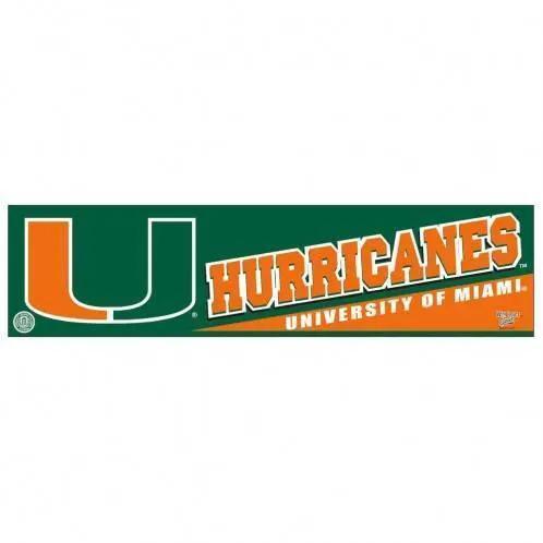  Miami Hurricanes Decal Strip 3x12 Bumper Strip Adhesive -  ToylandEU™