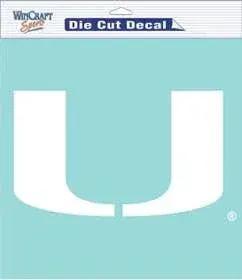  Miami Hurricanes Die Cut White Decal 8x8 Licensed Vinyl -  ToylandEU™
