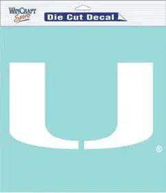  Miami Hurricanes Die Cut White Decal 8x8 Licensed Vinyl -  ToylandEU™