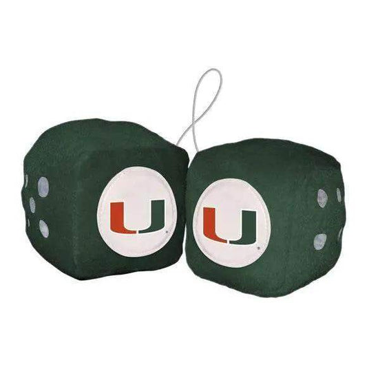  Miami Hurricanes Fuzzy Dice Car Decor Embroidered Patch -  ToylandEU™
