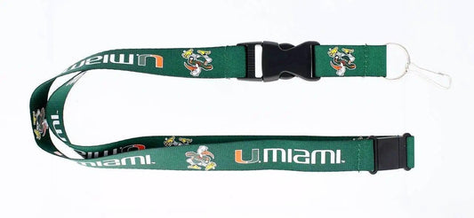  Miami Hurricanes Green Lanyard Aminco Breakaway Keychain -  ToylandEU™