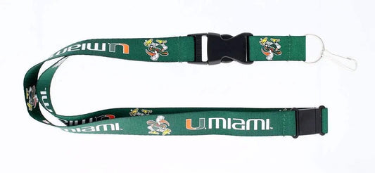  Miami Hurricanes Green Lanyard Aminco Breakaway Keychain -  ToylandEU™