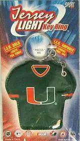  Miami Hurricanes Keychain Jersey Keylight LED Light -  ToylandEU™