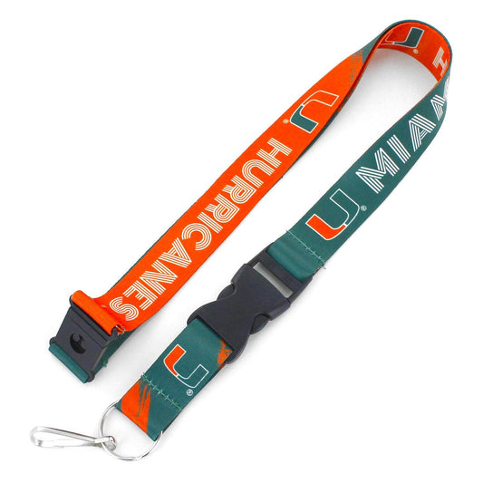Miami Hurricanes Lanyard Crossfade Design With Breakaway - ToylandEU