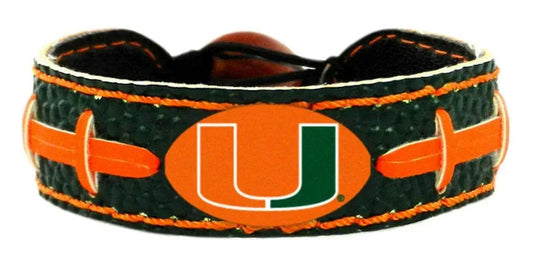  Miami Hurricanes Leather Bracelet With Ceramic Bead -  ToylandEU™
