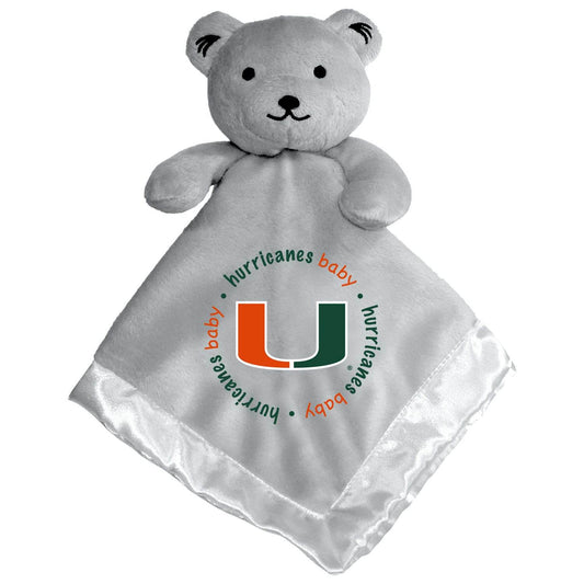 Miami Hurricanes Plush Security Bear Gray Embroidered Logo - ToylandEU