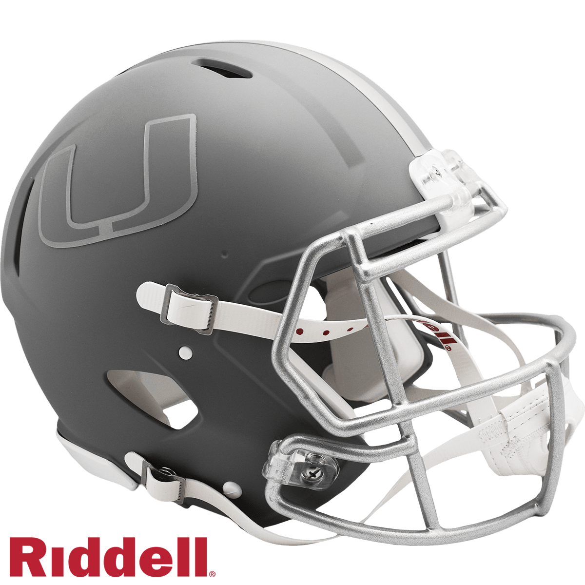 Miami Hurricanes Riddell Helmet Slate Alternate Full Size - ToylandEU