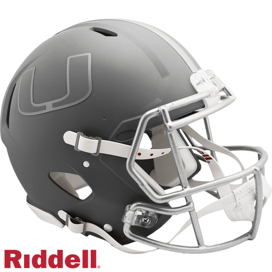 Miami Hurricanes Riddell Helmet Slate Alternate Full Size - ToylandEU