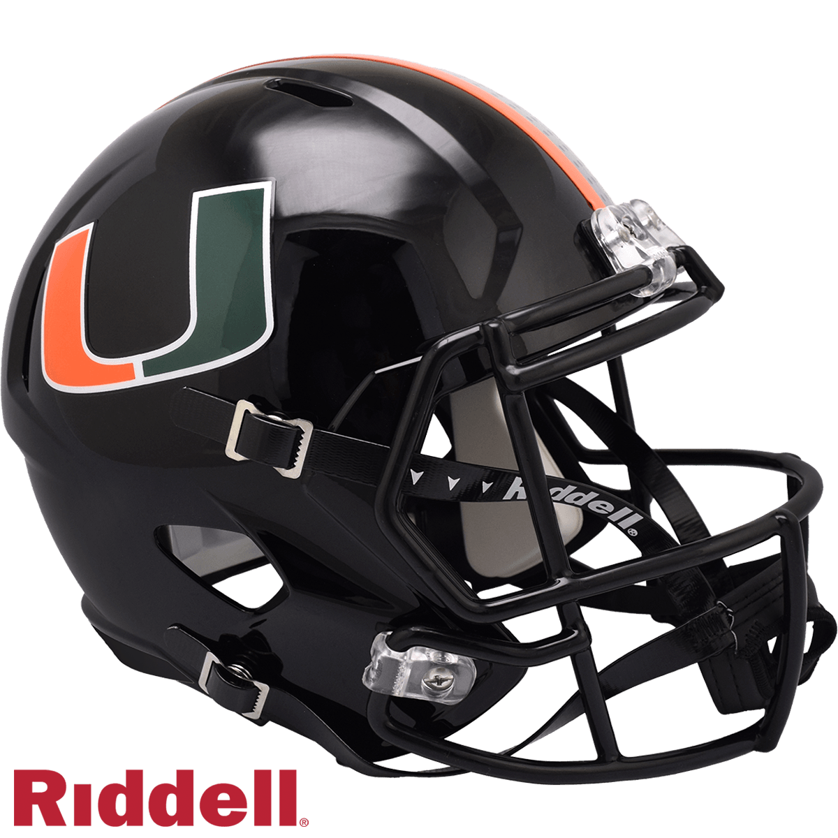 Miami Hurricanes Riddell Replica Full Size Helmet Black - ToylandEU