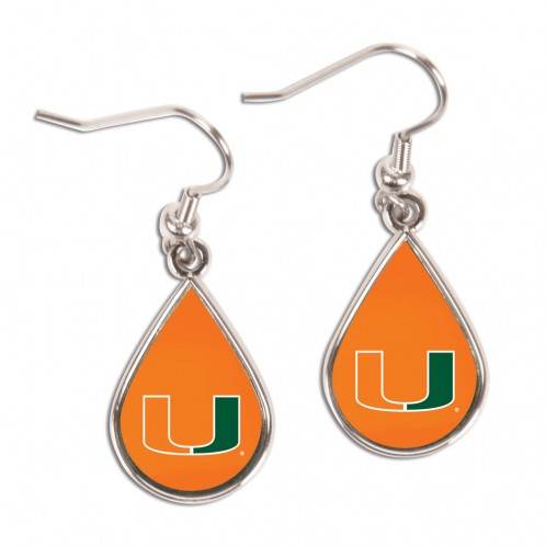 Miami Hurricanes Tear Drop Earrings Officially Licensed - ToylandEU