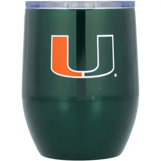  Miami Hurricanes Travel Tumbler 16oz Stainless Steel Curved -  ToylandEU™