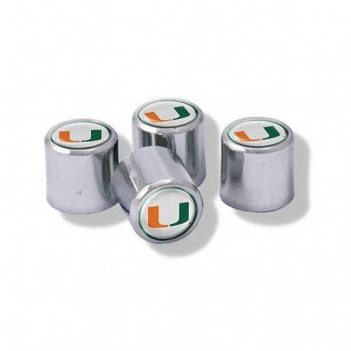 Miami Hurricanes Valve Stem Caps Set of 4 Team Logo - ToylandEU