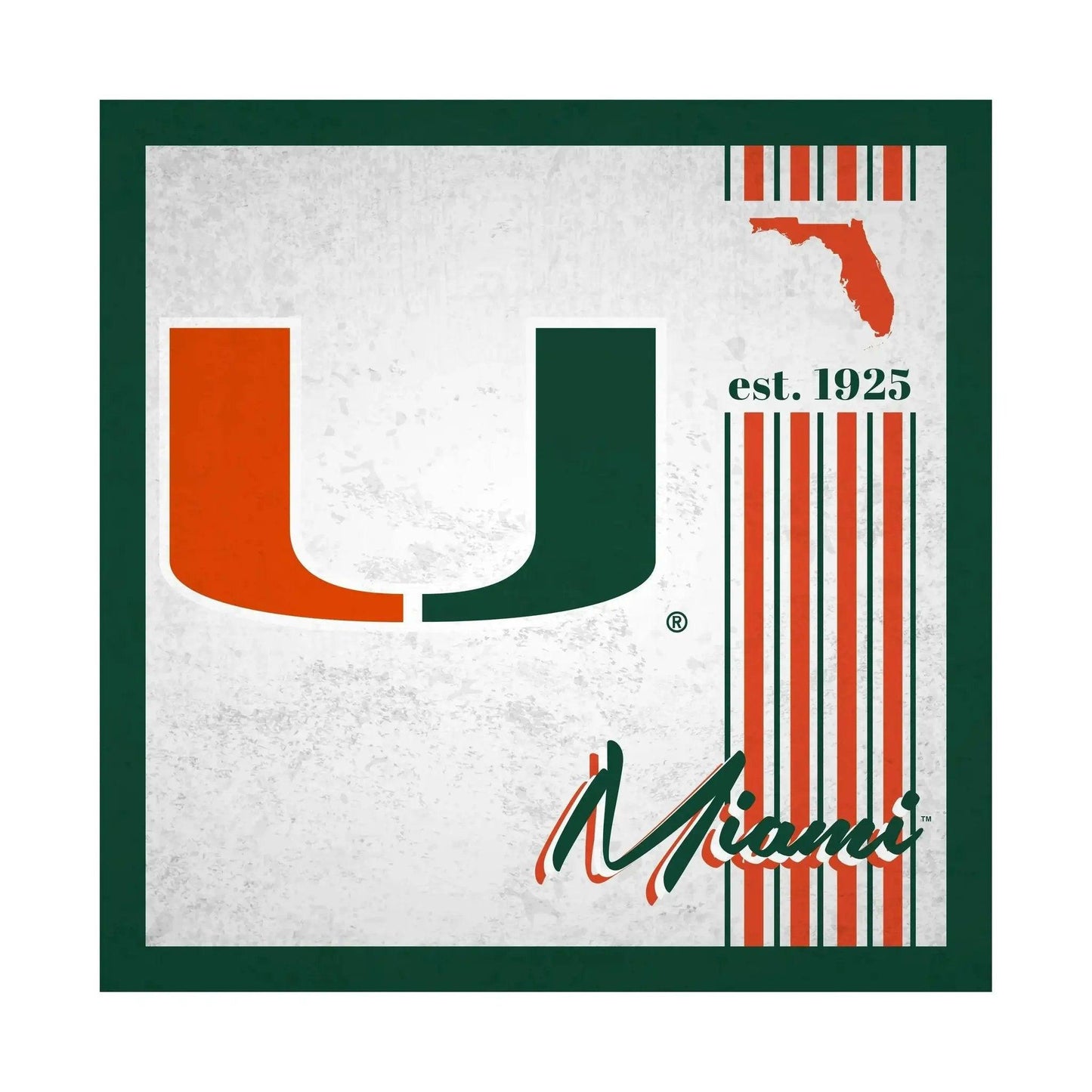  Miami Hurricanes Wood Sign 10x10 Album Design Wall Decor -  ToylandEU™