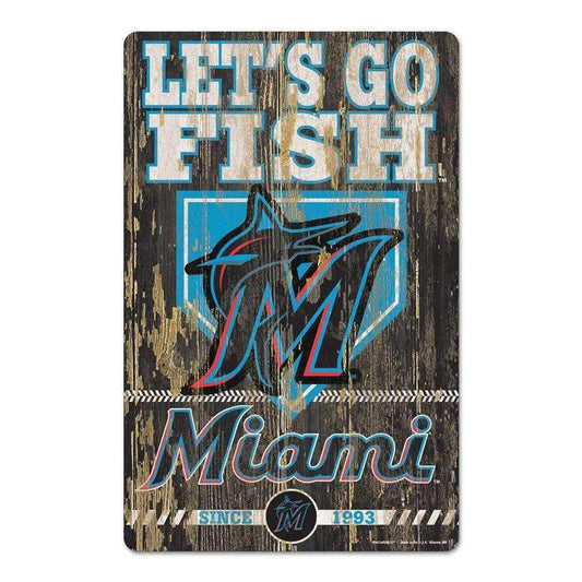  Miami Marlins 11x17 Wood Slogan Sign Indoor Decor Display -  ToylandEU™
