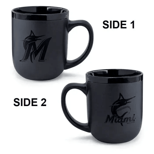  Miami Marlins 17oz Matte Black Coffee Mug Microwave Safe -  ToylandEU™