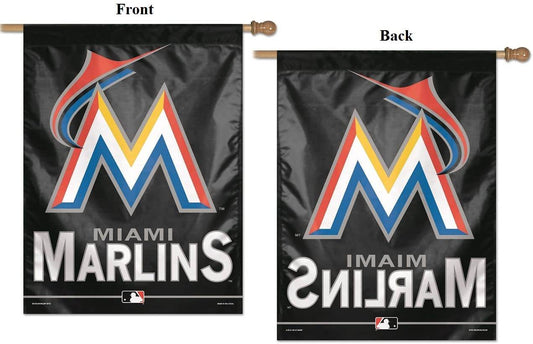 Miami Marlins Banner 28x40 Vertical Special Order Premium - ToylandEU
