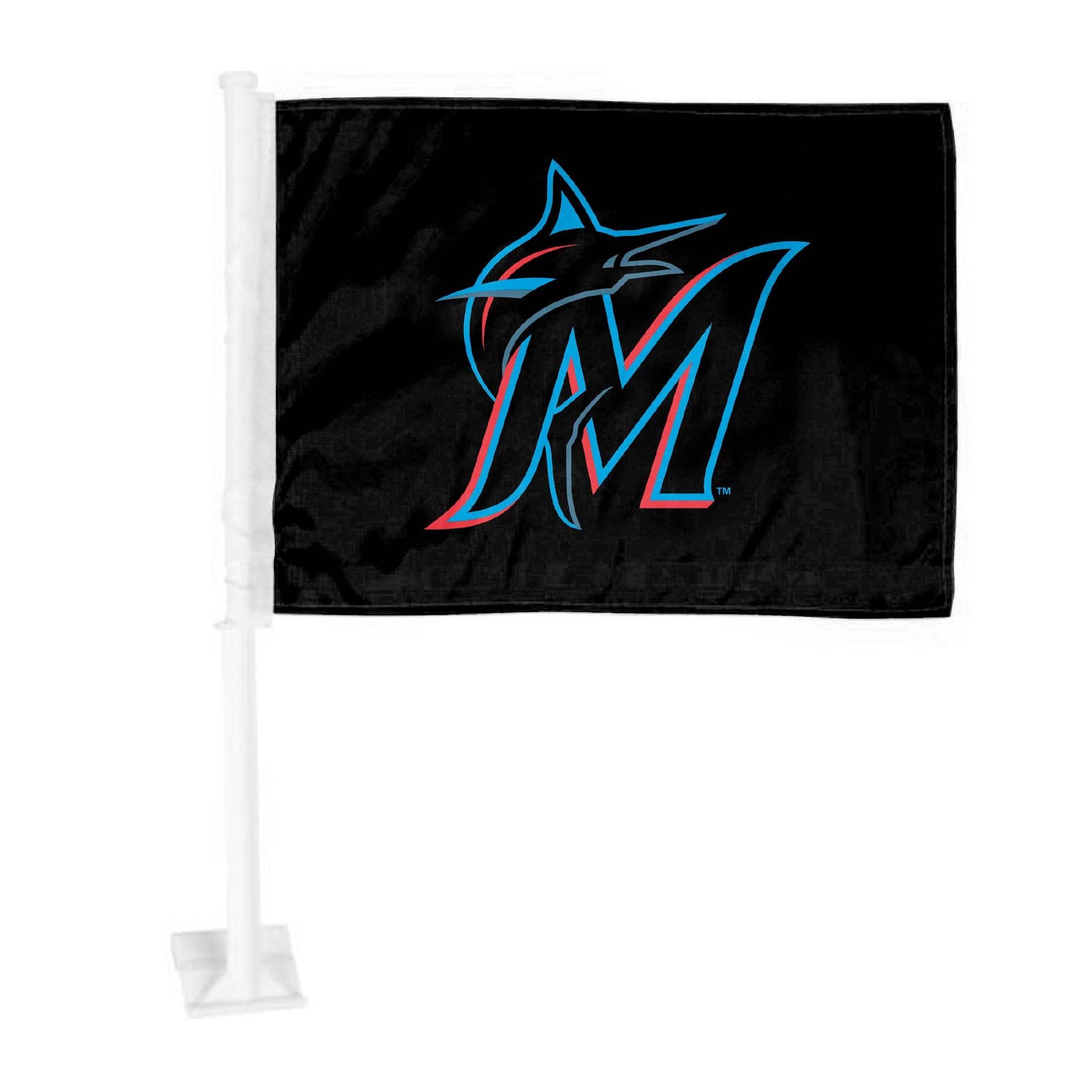 Miami Marlins Car Flag Primary Logo Official Team Colors - ToylandEU