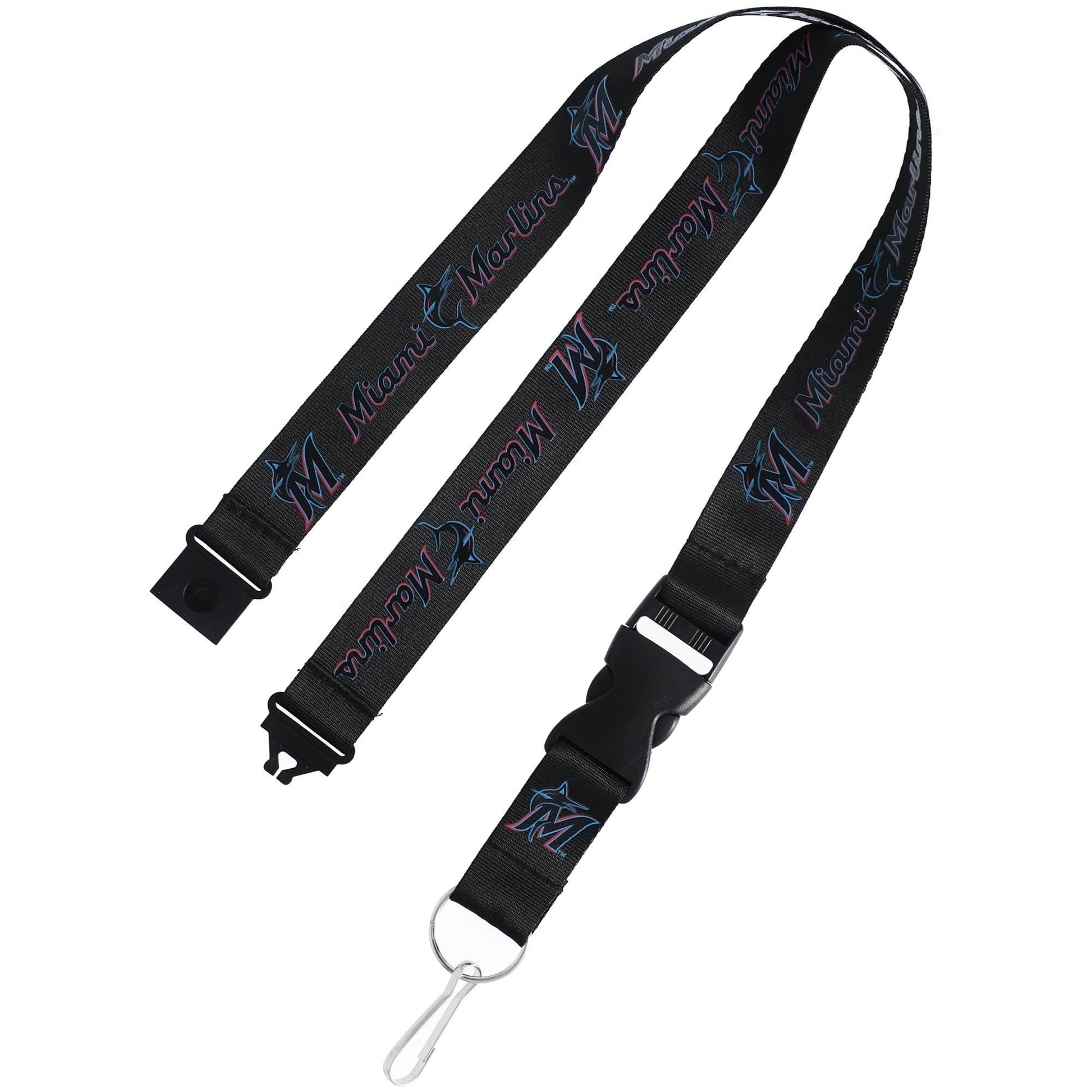 Miami Marlins Lanyard Black Breakaway Clip With Key Ring - ToylandEU