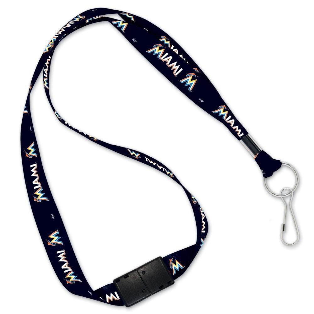 Miami Marlins Lanyard With Detachable Buckle Card Holder - ToylandEU