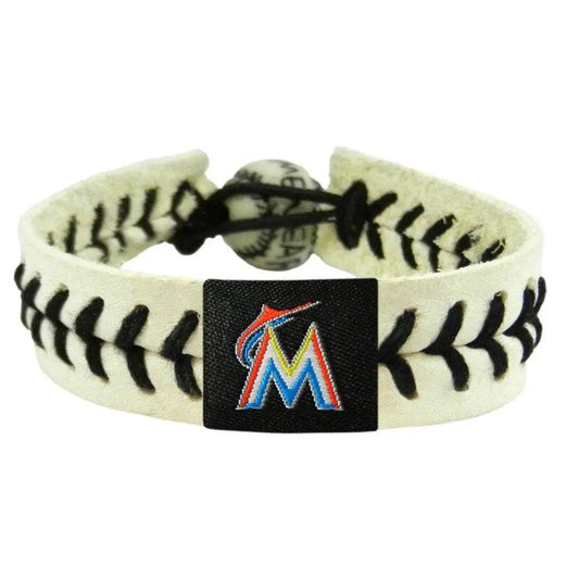  Miami Marlins Leather Baseball Bracelet With Ceramic Bead -  ToylandEU™