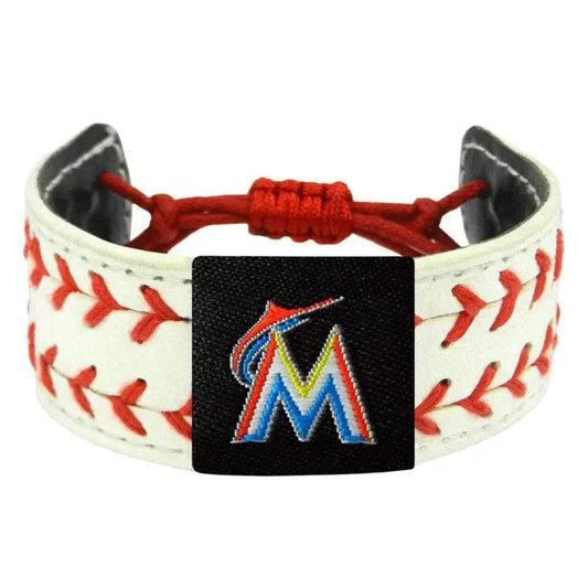  Miami Marlins Leather Bracelet Classic Two Seamer Co -  ToylandEU™