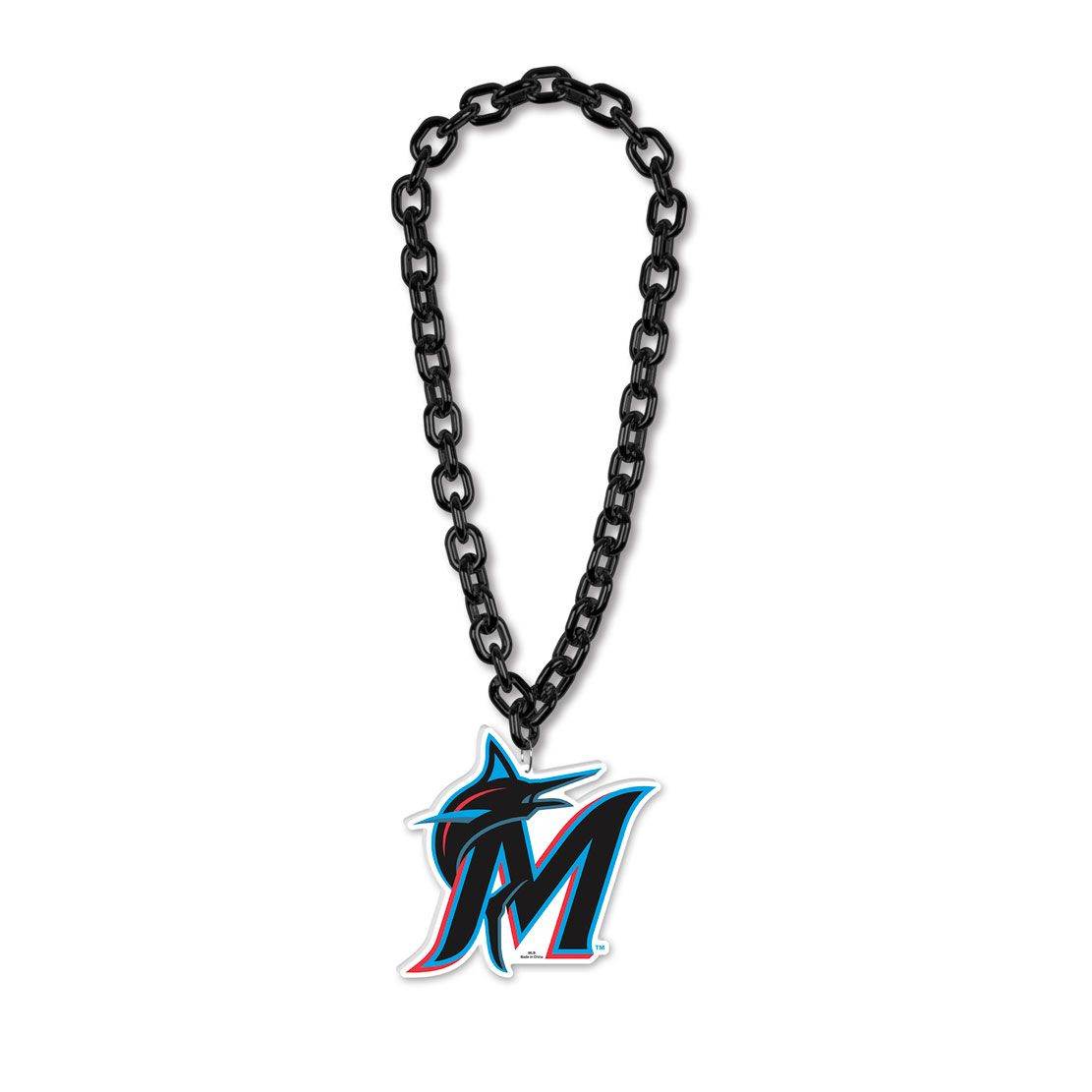 Miami Marlins Necklace Big Fan Chain for Game Day Accessory - ToylandEU