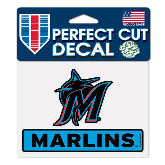 Miami Marlins Outdoor Vinyl Decal 4.5x5.75 Perfect Cut - ToylandEU