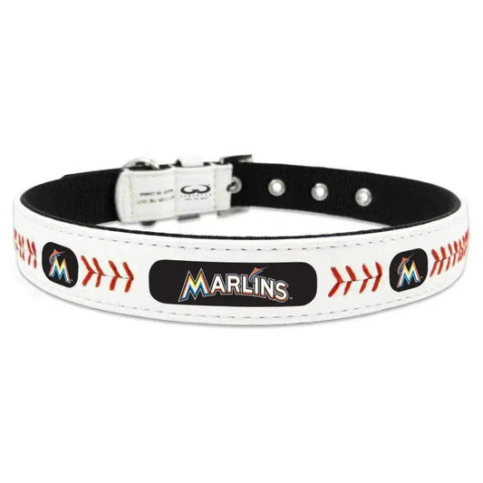  Miami Marlins Pet Collar Leather Baseball Lace Small -  ToylandEU™