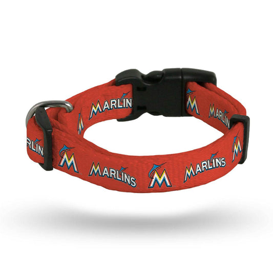 Miami Marlins Pet Collar Size M Adjustable Woven Polyester - ToylandEU
