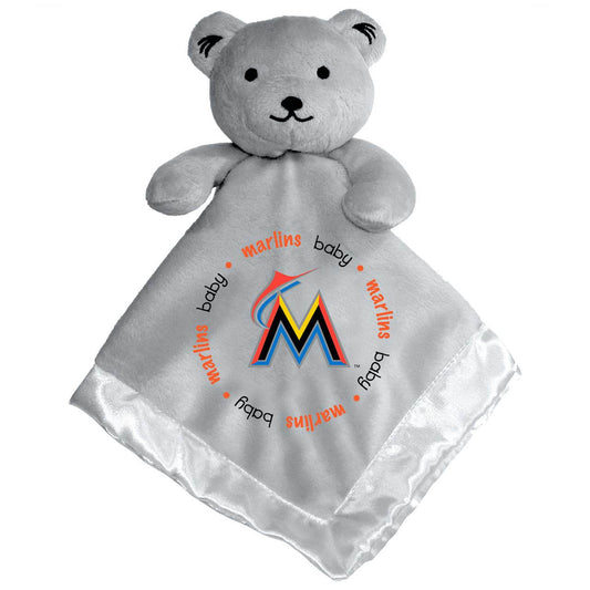Miami Marlins Security Plush Bear Gray Embroidered Logo - ToylandEU
