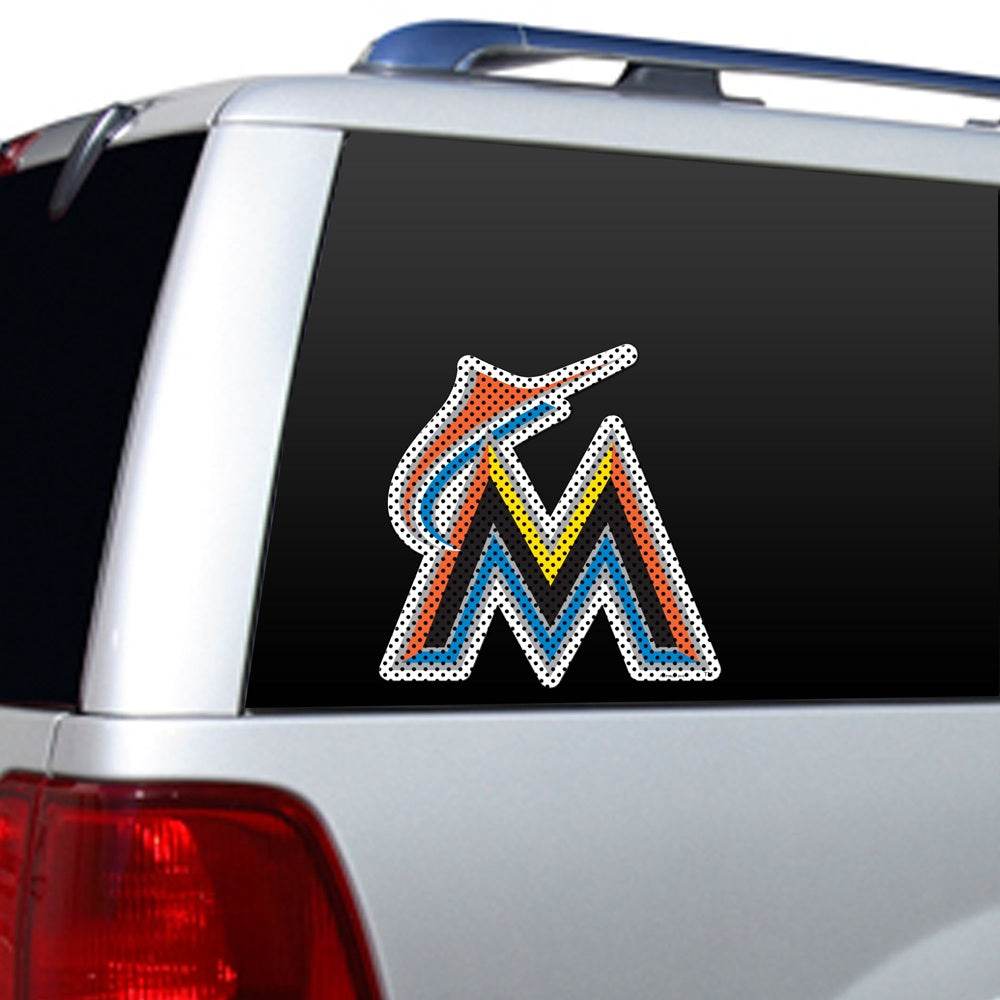 Miami Marlins Window Film Die Cut 12 Inch Vinyl Decal - ToylandEU