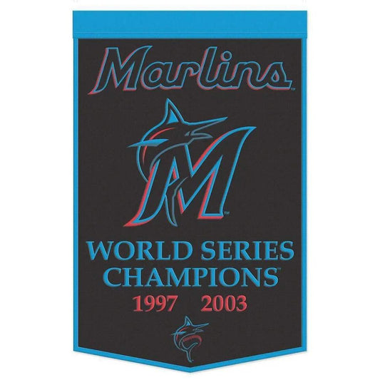  Miami Marlins Wool Banner 24x38 Dynasty Champ Design -  ToylandEU™