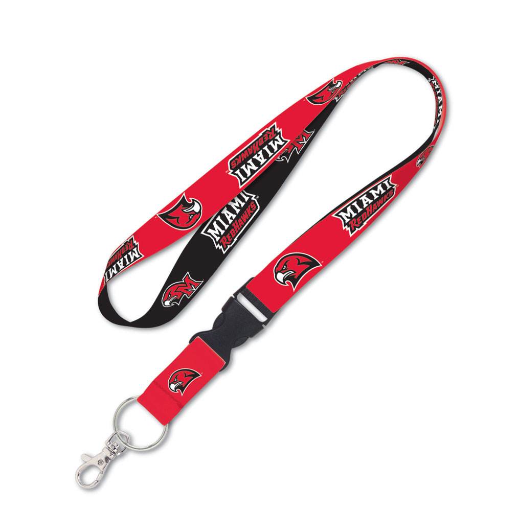 Miami RedHawks Lanyard With Detachable Buckle For ID Card - ToylandEU
