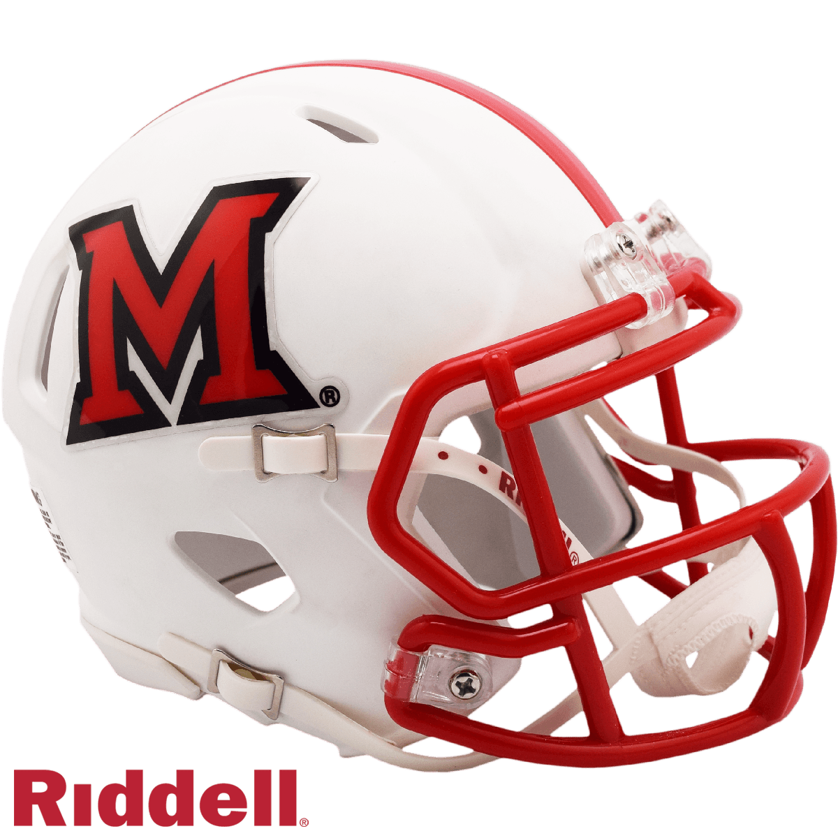 Miami RedHawks Riddell Speed Mini Helmet Replica Collectible - ToylandEU