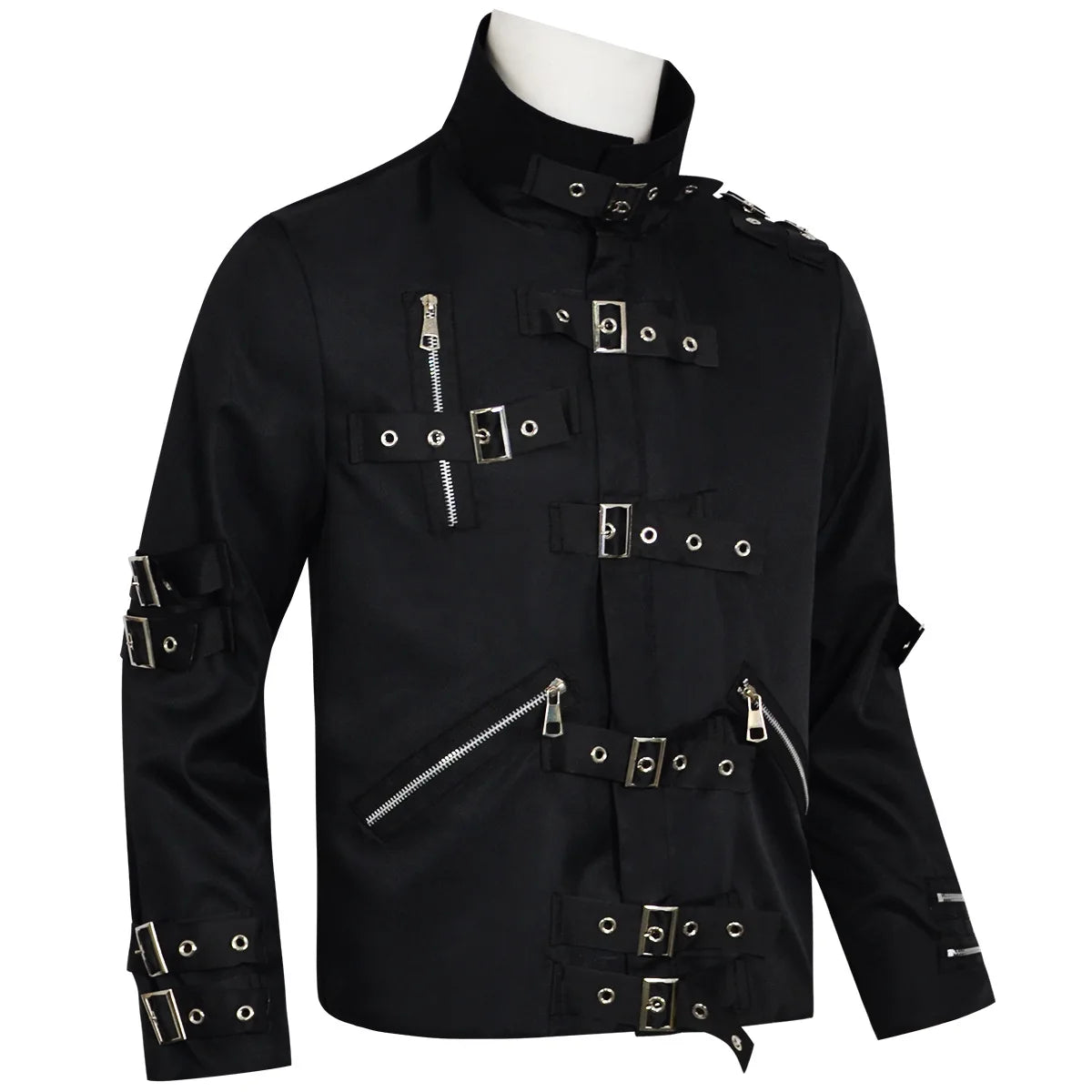 Authentic Michael Jackson BAD Jacket Cosplay for Men Slim Fit