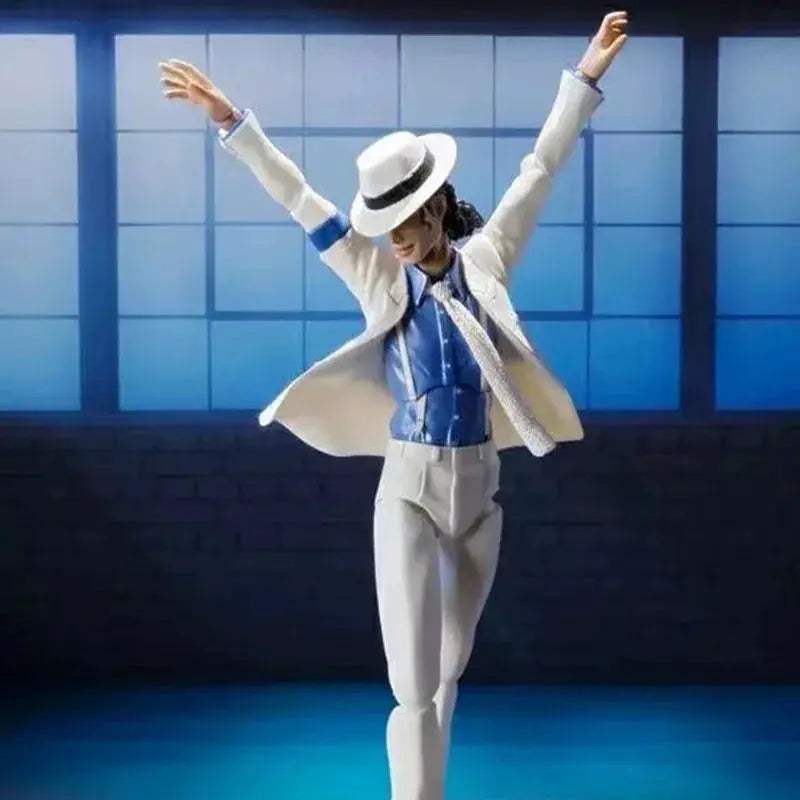 Michael Jackson Moonwalk Action Figure Collectible With Poseable Joints - ToylandEU