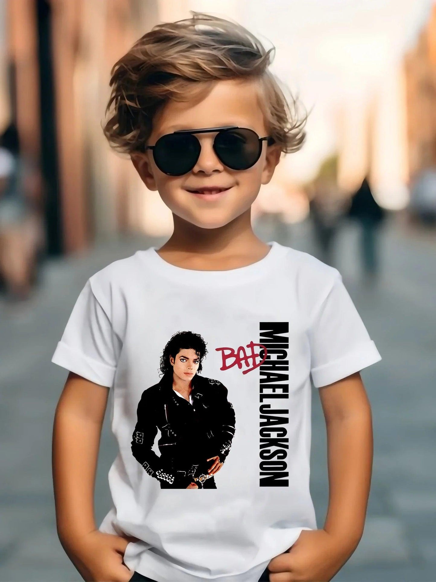 Michael Jackson Rock N Roll Kids Tee 4-6Y Toylandeu™