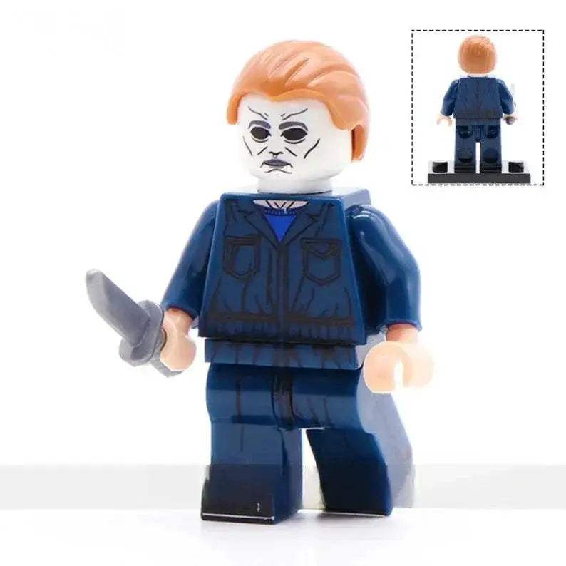 Michael Myers Halloween Lego Minifigures Custom Horror Toys 2 - Minifigure Toys