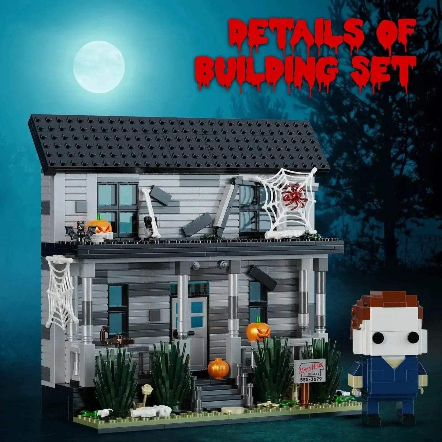 Michael Myers Horror House Building Block Toys Halloween Gift - ToylandEU