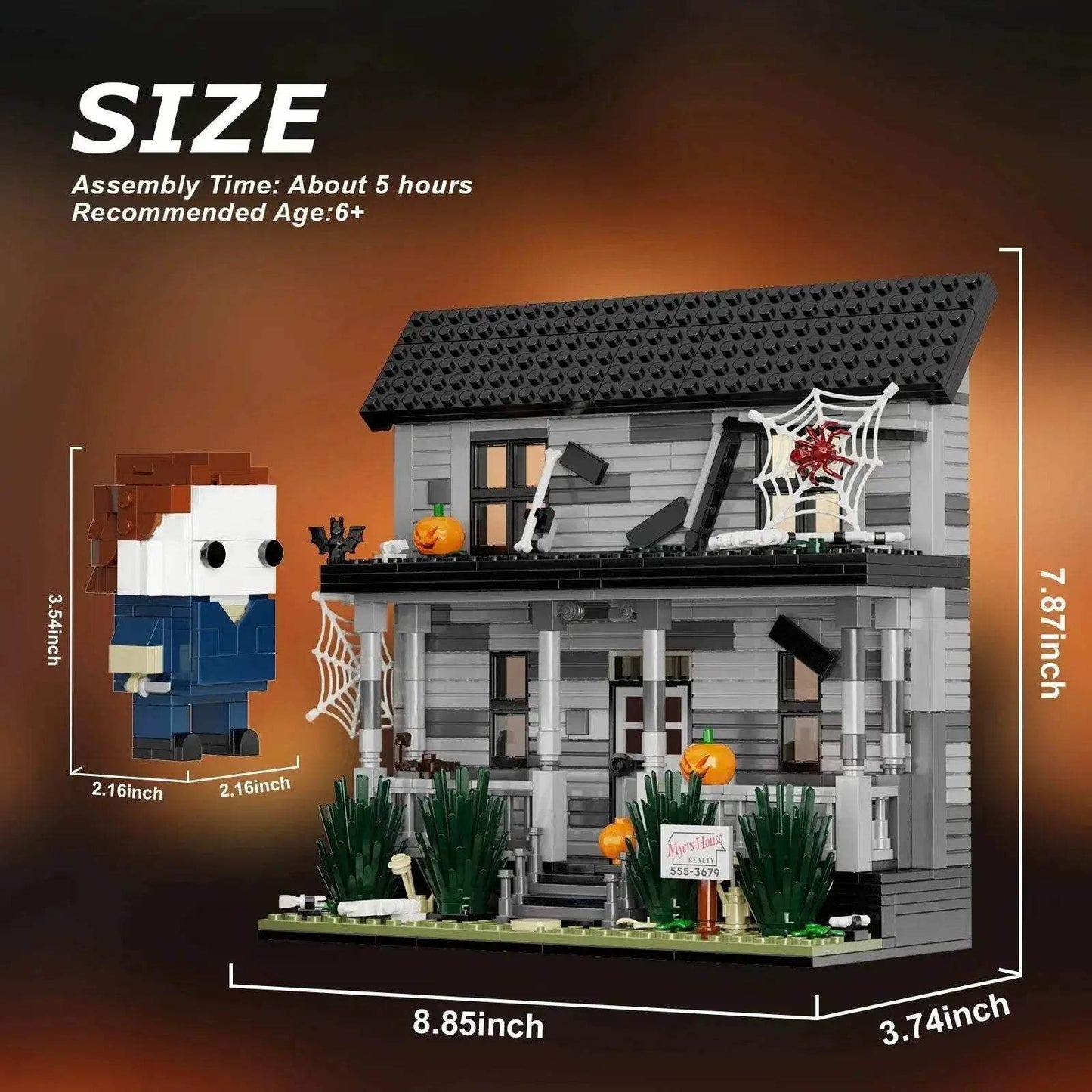 Michael Myers Horror House Building Block Toys Halloween Gift - ToylandEU