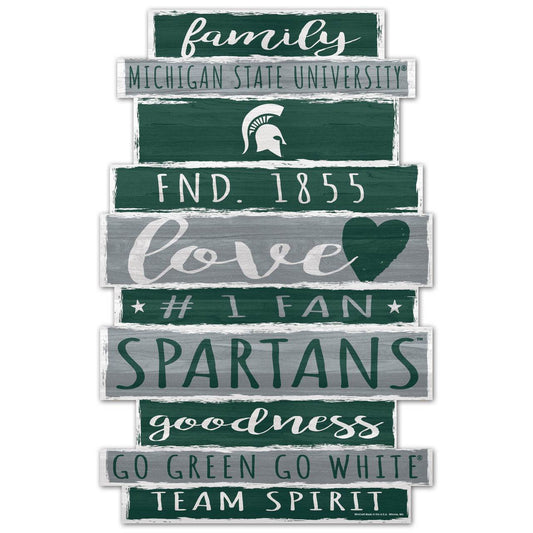 Michigan State Spartans 11x17 Wood Sign Established Date - ToylandEU