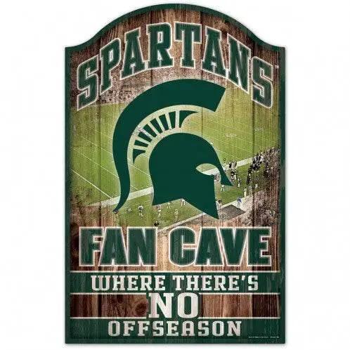  Michigan State Spartans 11x17 Wood Sign Fan Cave Design -  ToylandEU™